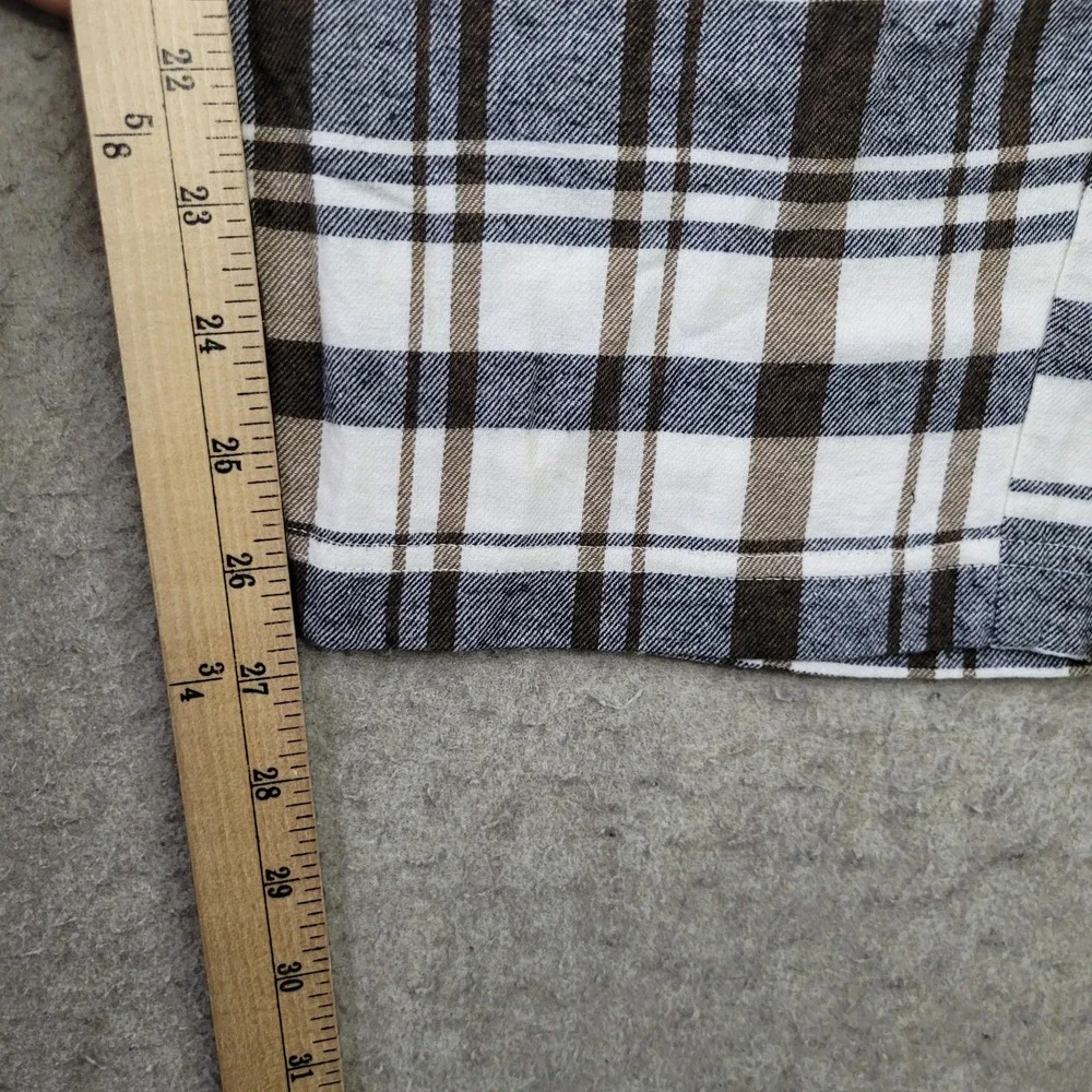Eddie Bauer Lounge Pants Mens L Gray Plaid Sleepwear Bottoms Pajama Pants